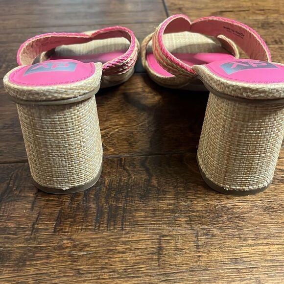 Dolce Vita Haady Woven Rattan Block Heel, Pink, size 10 - Picture 4 of 9